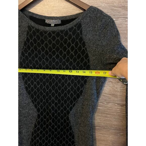 Quinn Dress Cashmere Black size small long sleeves short bodycon party elegant - Picture 3 of 6